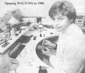 Newspaper cutting of Chris Walton in 1986
